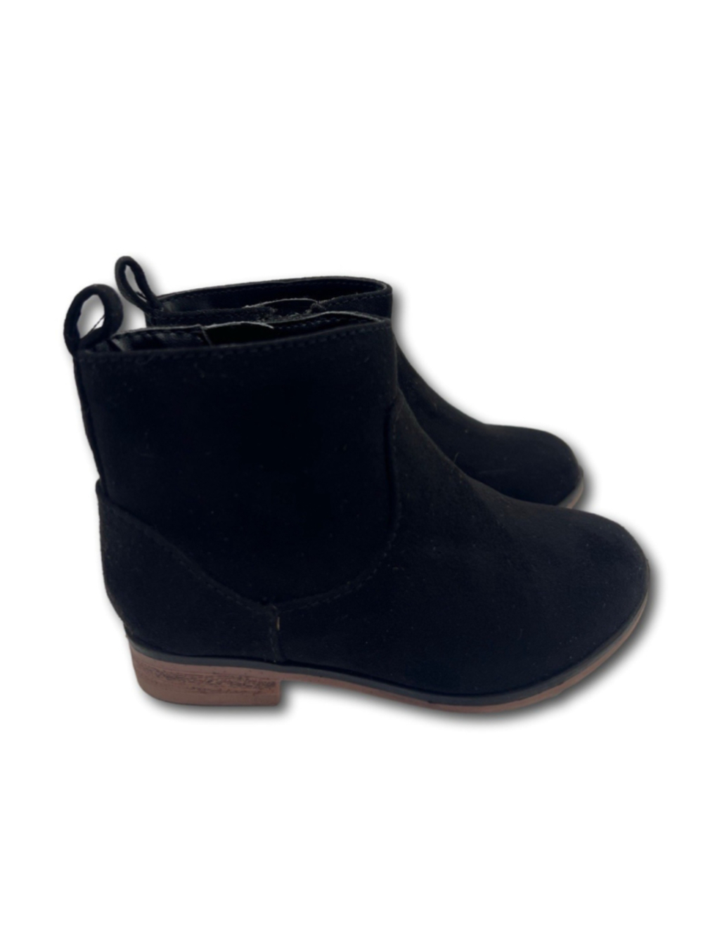 Cat & Jack Toddler Girl’s Black Onyx Zipper Faux Bootie Shoes Size 6